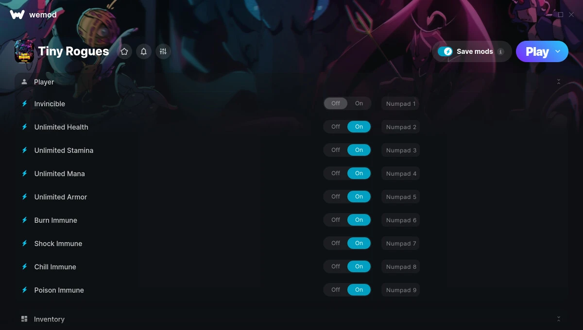 Tiny Rogues "Трейнер +15" [UPD: 18.03.2025] {STiNGERR / WeMod}