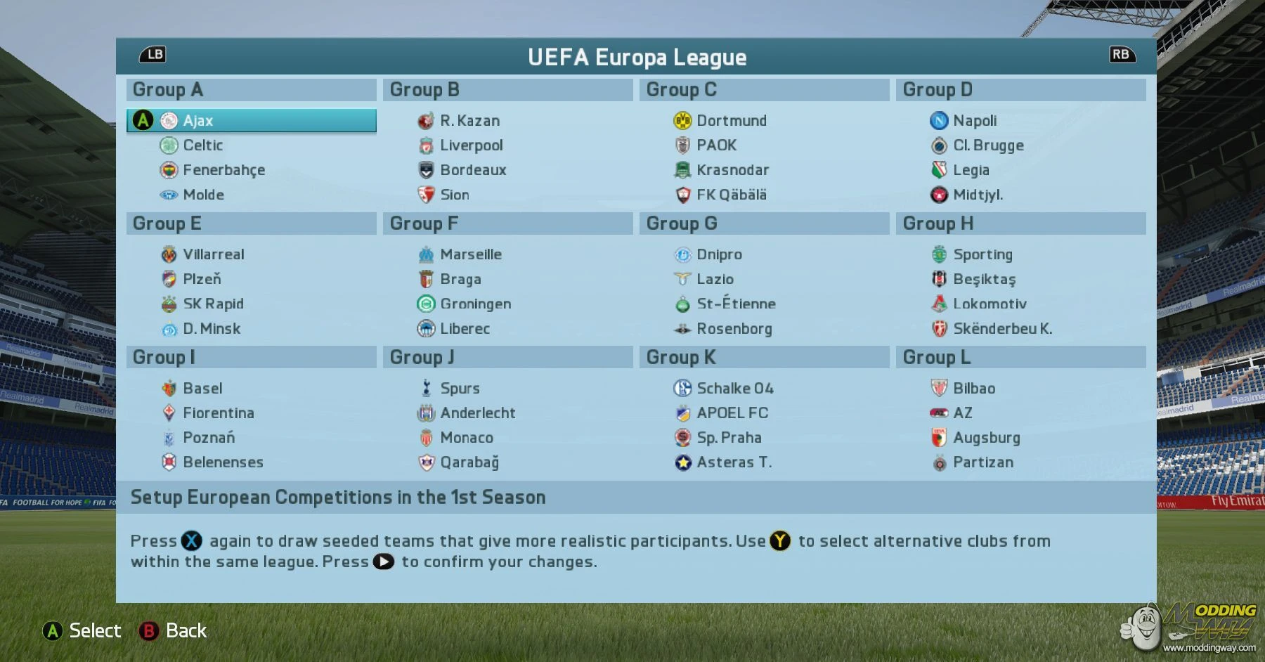 FIFA 16 "ModdingWay Mod 0.8.0 Update"