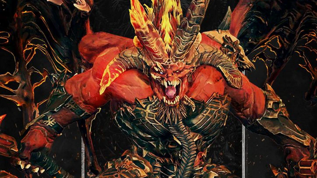 Total War: Warhammer III раскрывает легендарного лорда Кхорна