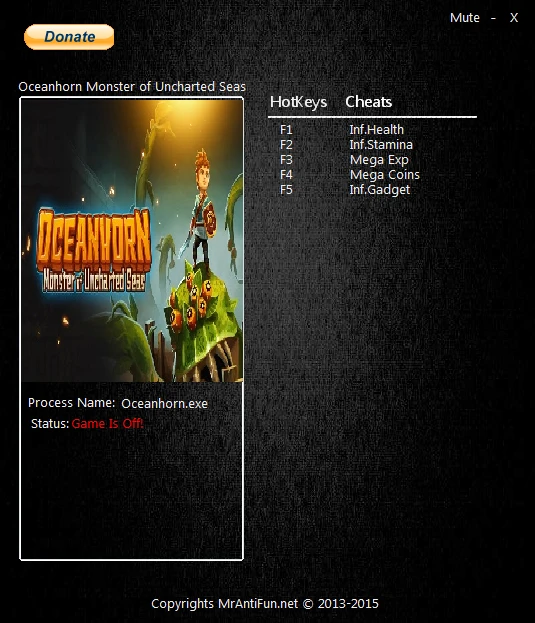 Oceanhorn: Monster of Uncharted Seas: Трейнер/Trainer (+5) [1.03] {MrAntiFun}