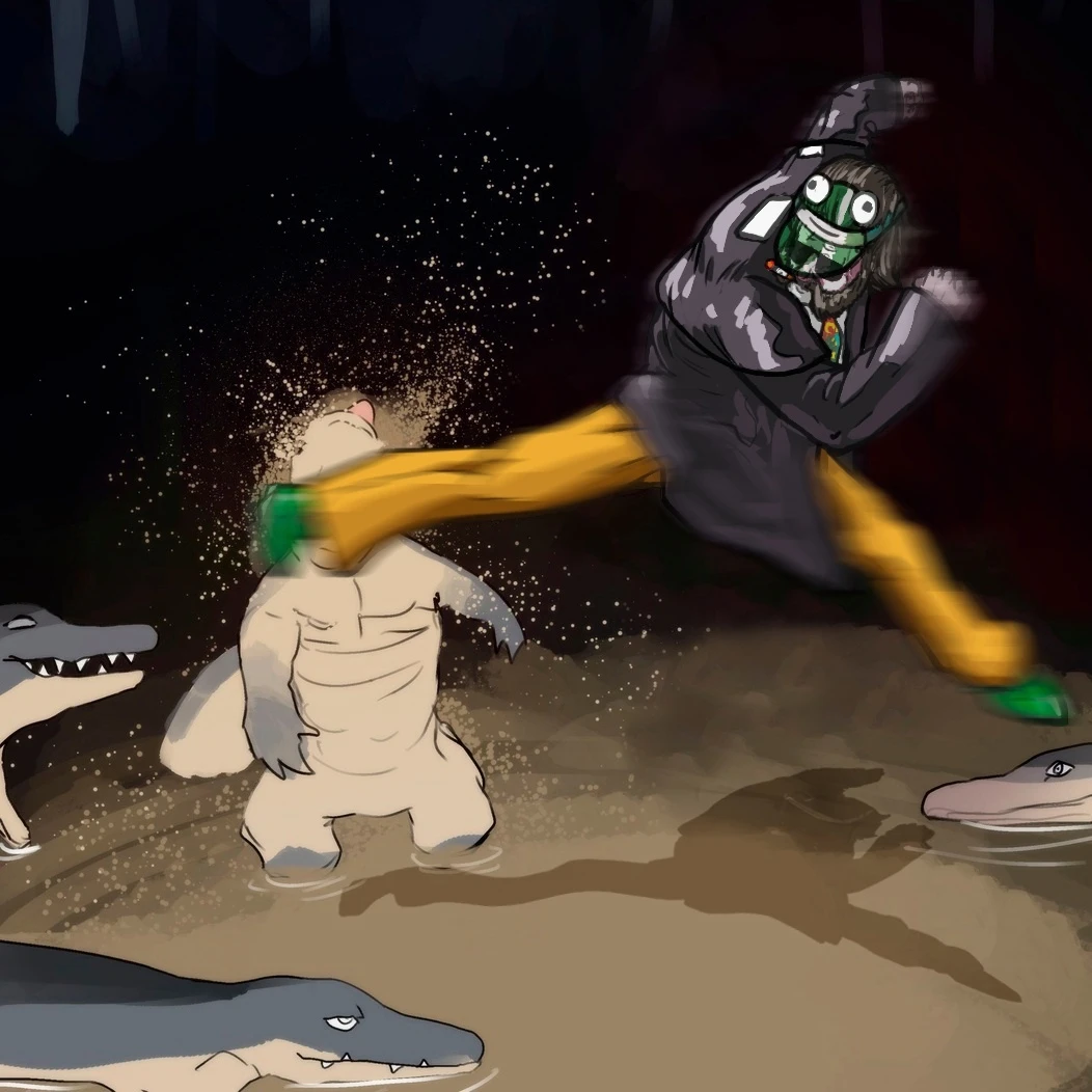 Дюбуа пинает крокодилов