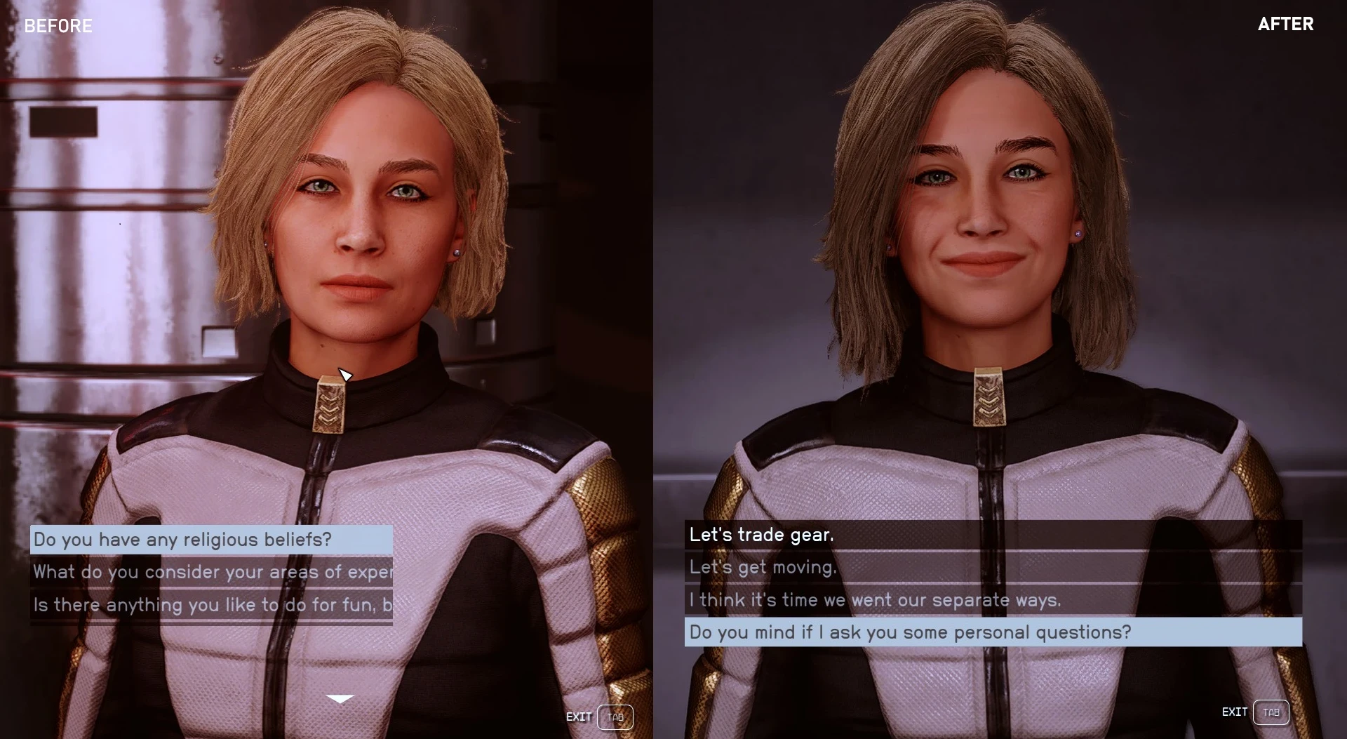 Starfield "Улучшенная Сара Морган"