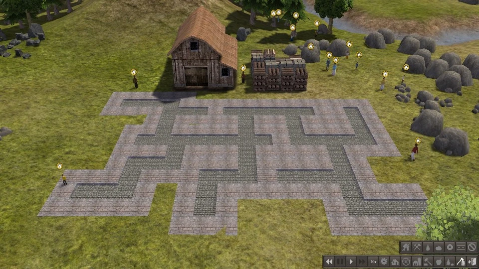 Banished "City Roads V1.1"