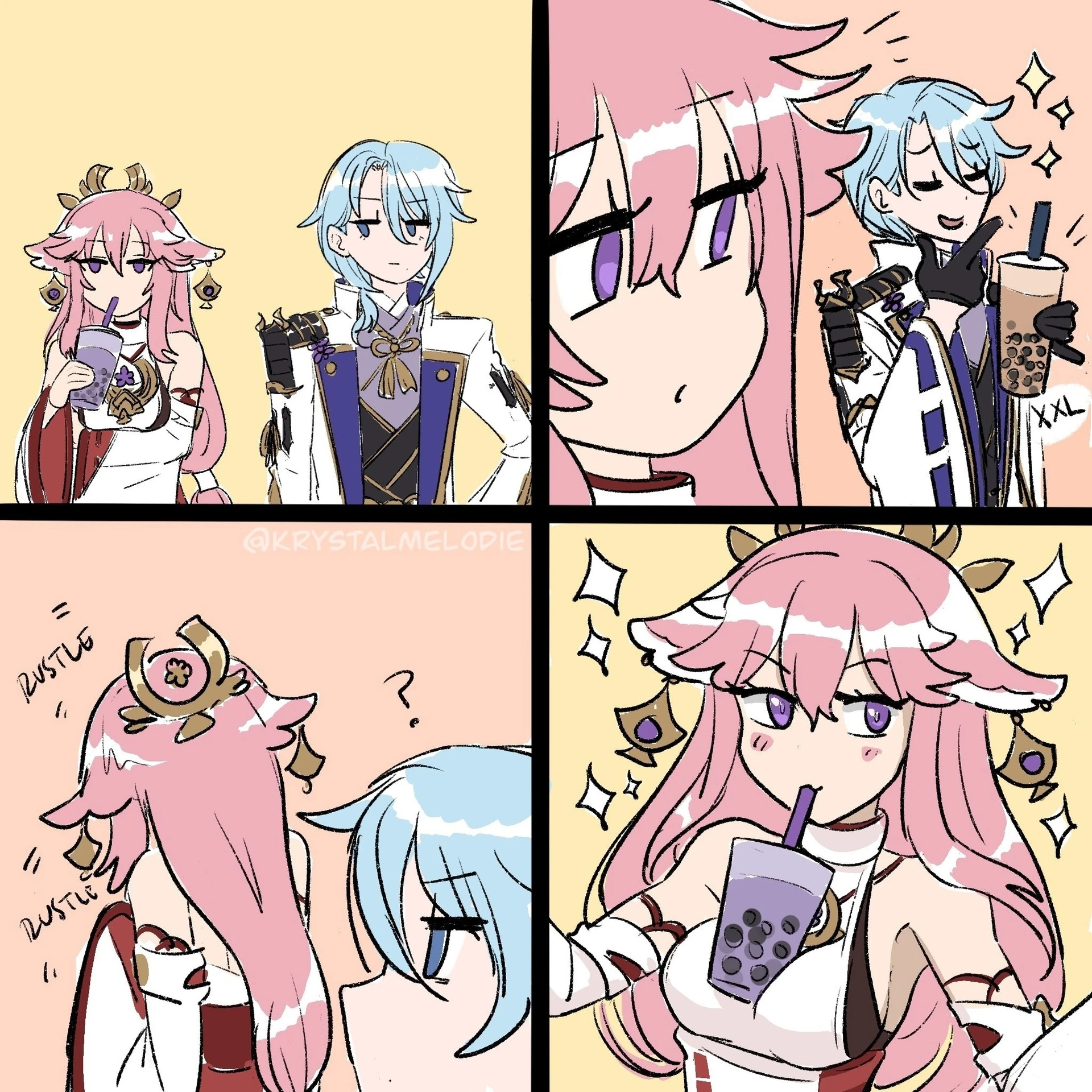 Яэ и Аято - кто изобретательнее