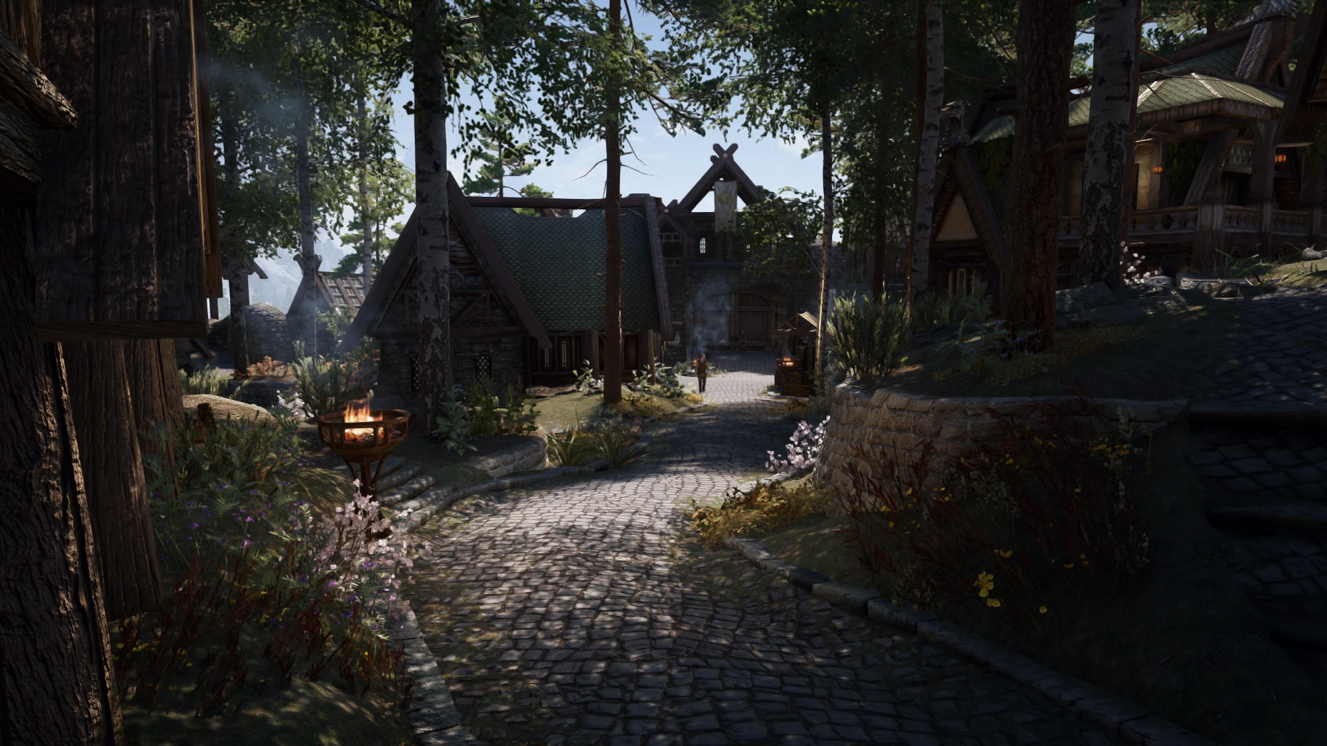 Skyrim SE "HD брусчатка в Вайтране"