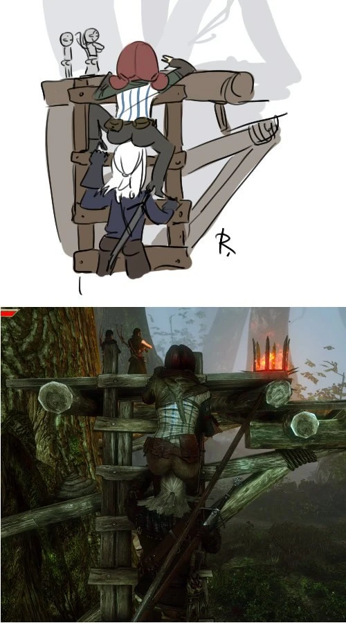 Неловкая ситуация с лестницей