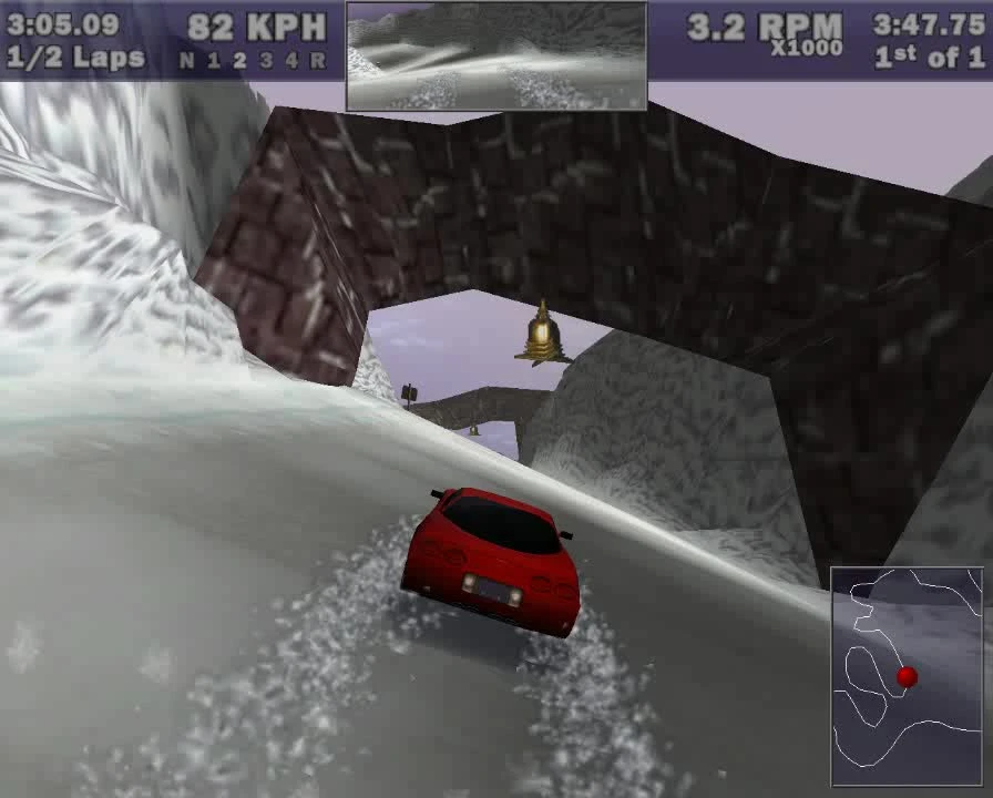 Need for Speed 3: Hot Pursuit "Прохождение трассы Mystic Peaks"