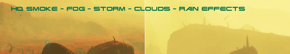No Man's Sky "HQ дым, туман, шторм, облака, дождь"