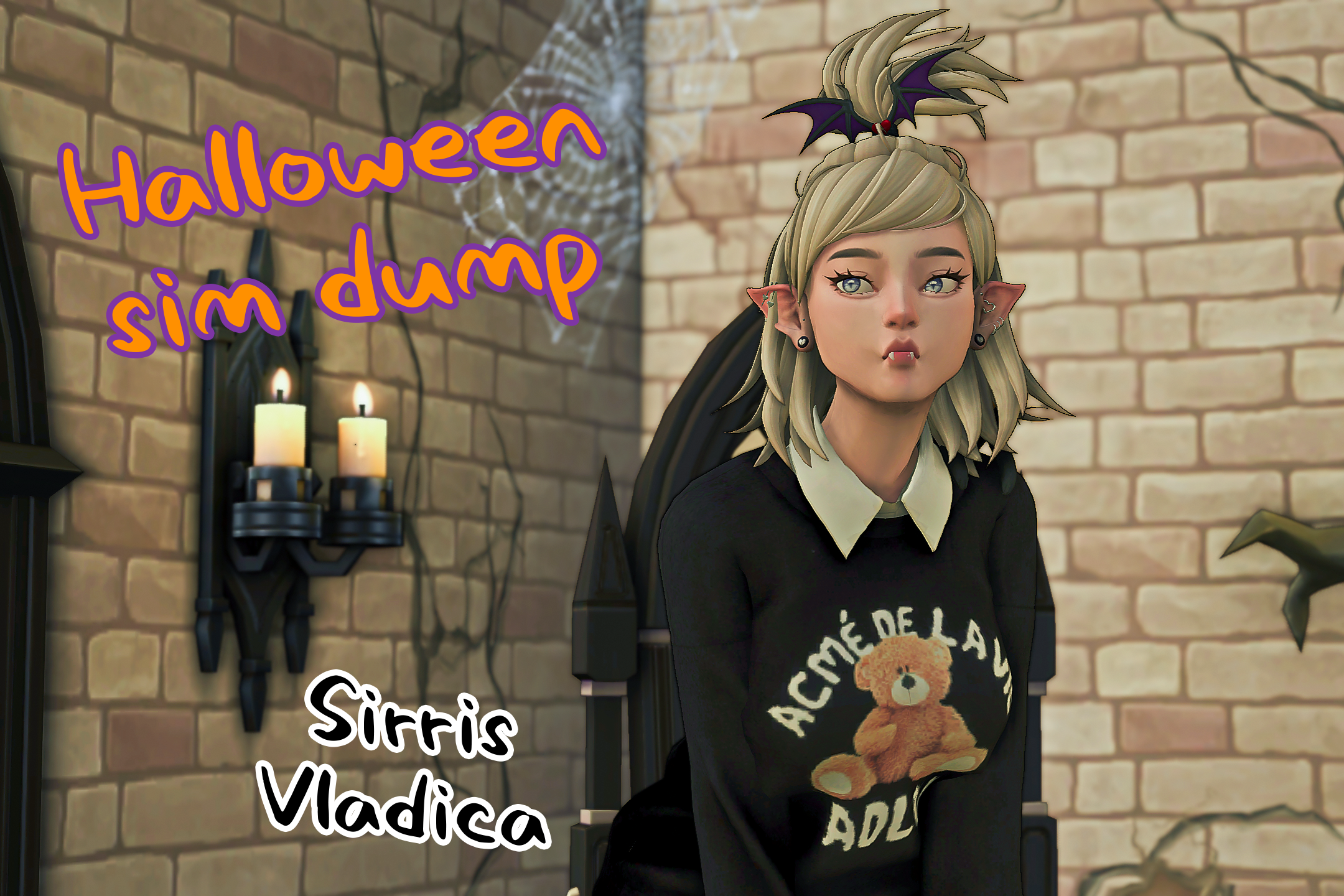 The Sims 4 "Сим - Девочка-вампирша Сиррис Владика"
