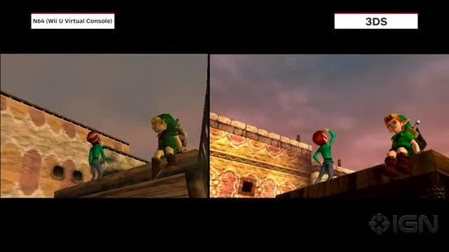 Legend of Zelda - Majora’s Mask 3D "Сравнение графики Majora's Mask 3D и оригинальной игры"