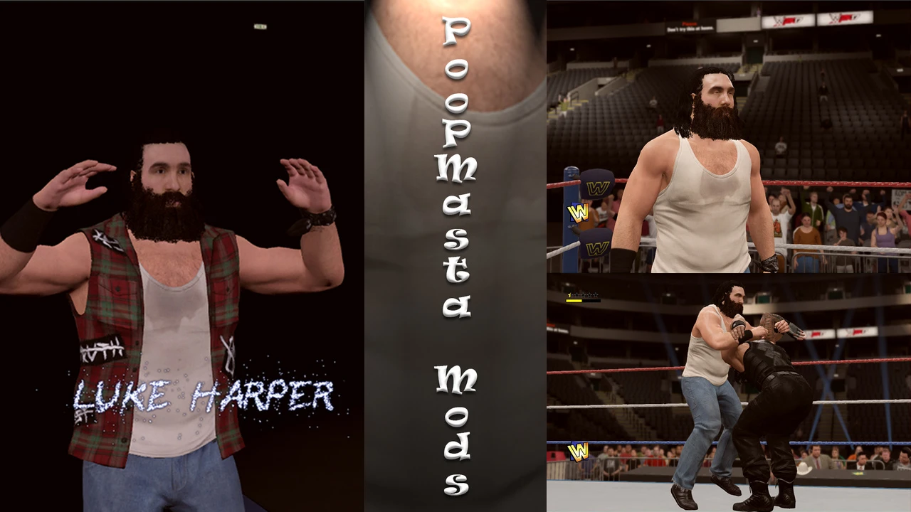 WWE 2K17 "Luke Harper Hair Animation"