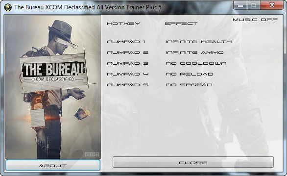 The Bureau ~ XCOM Declassified: Трейнер/Trainer (+5) [All Versions] {GRIZZLY / PlayGround.ru}