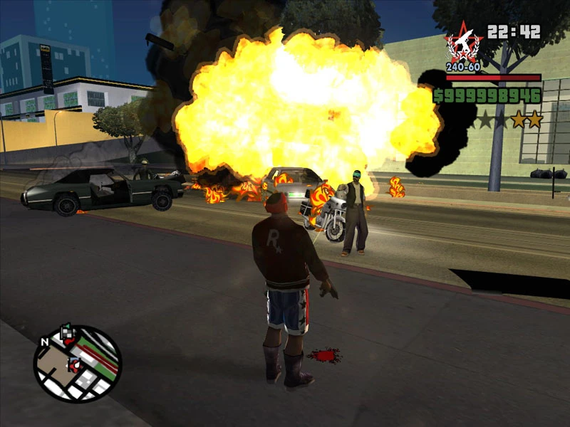 Grand Theft Auto: San Andreas "Эффекты из Bad Day"