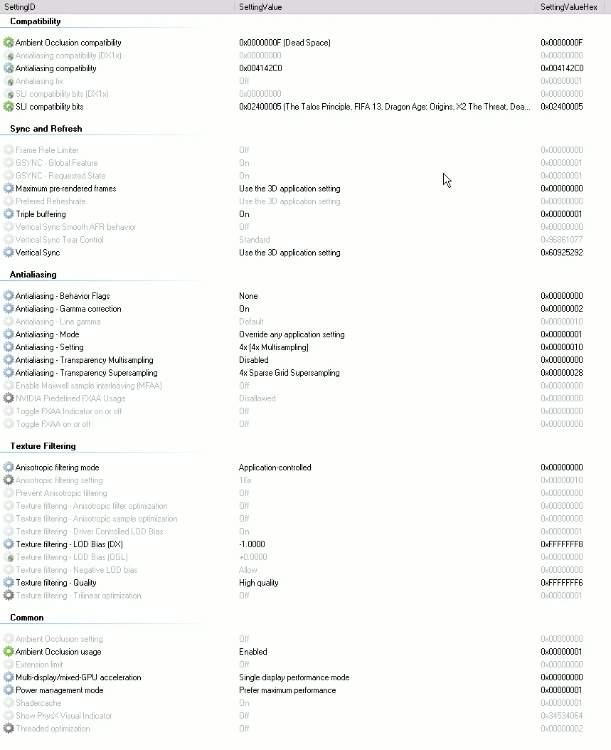 Dead Space "NVIDIA GeForce Anti-Aliasing Compatibility Flags"