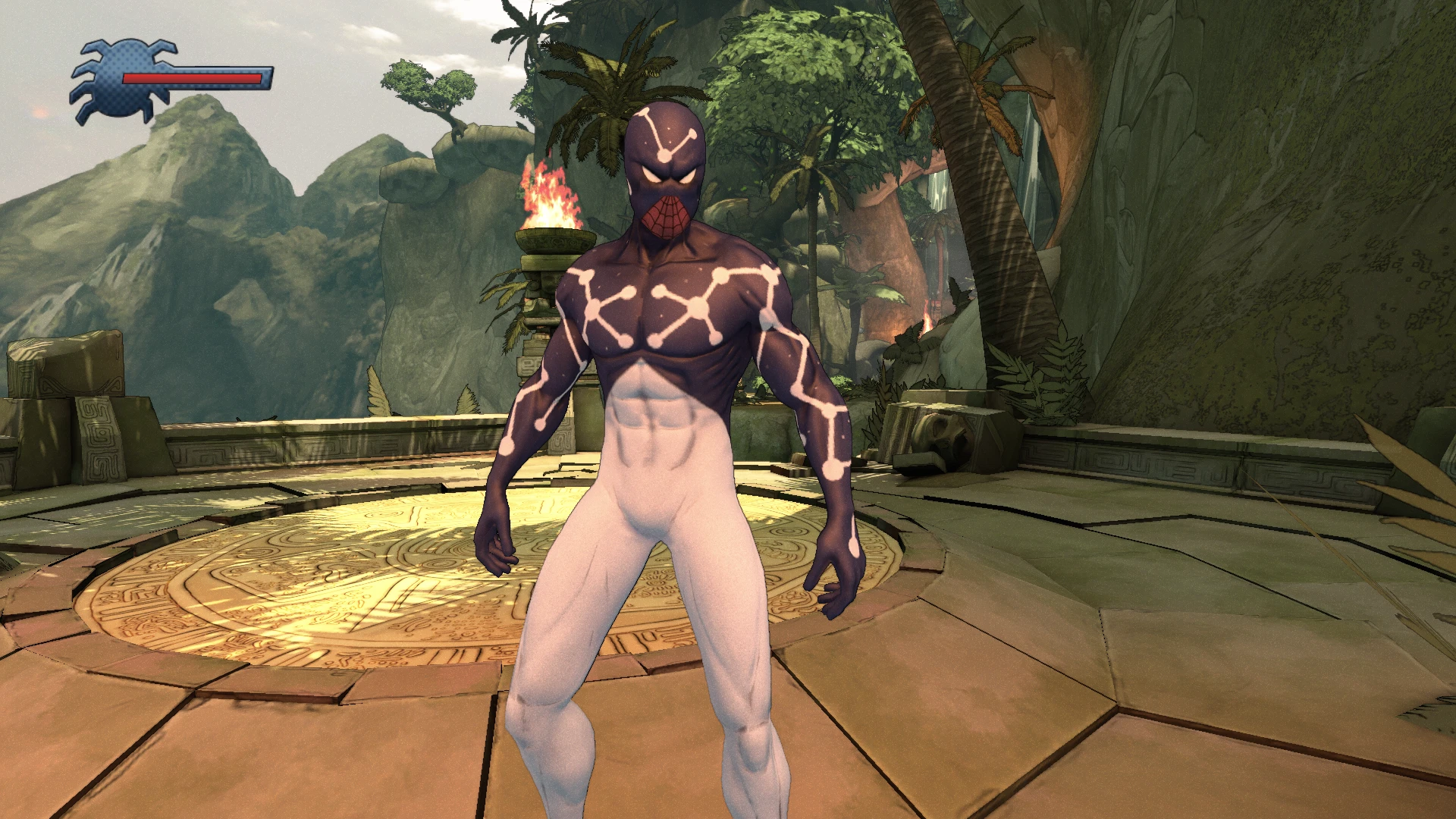 Spider-Man: Shattered Dimensions "Отключение эффекта вокруг рук космических костюмов"