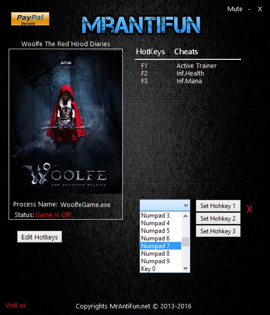 Woolfe - The Red Hood Diaries: Трейнер/Trainer (+2) [2.1.2 64-bit] {MrAntiFun}