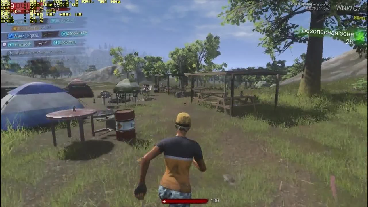 Тест H1Z1: King of the Kill запуск на супер слабом ПК (2 ядра, 4 ОЗУ, GeForce GT 630 1 Гб)