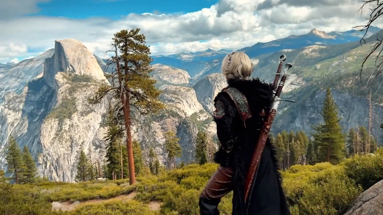 Косплеерша вживую воссоздала сцену из технодемки The Witcher 4