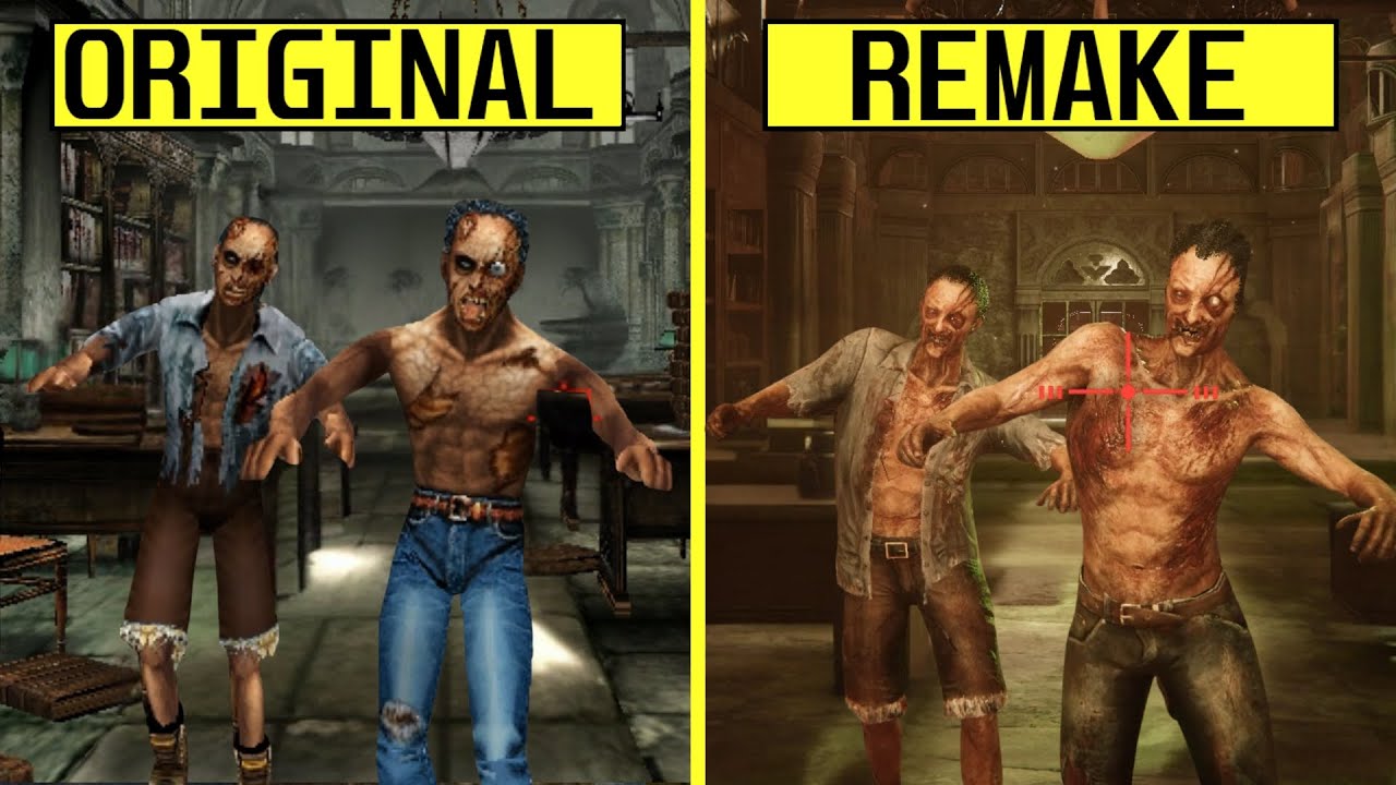 Сравнение графики The House of the Dead 2 Remake и оригинала