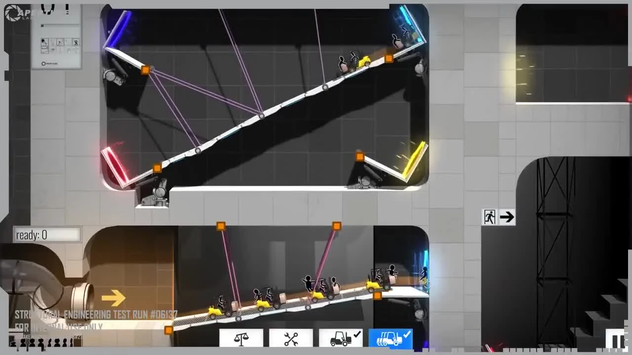 Bridge Constructor Portal - релизный трейлер игрового процесса