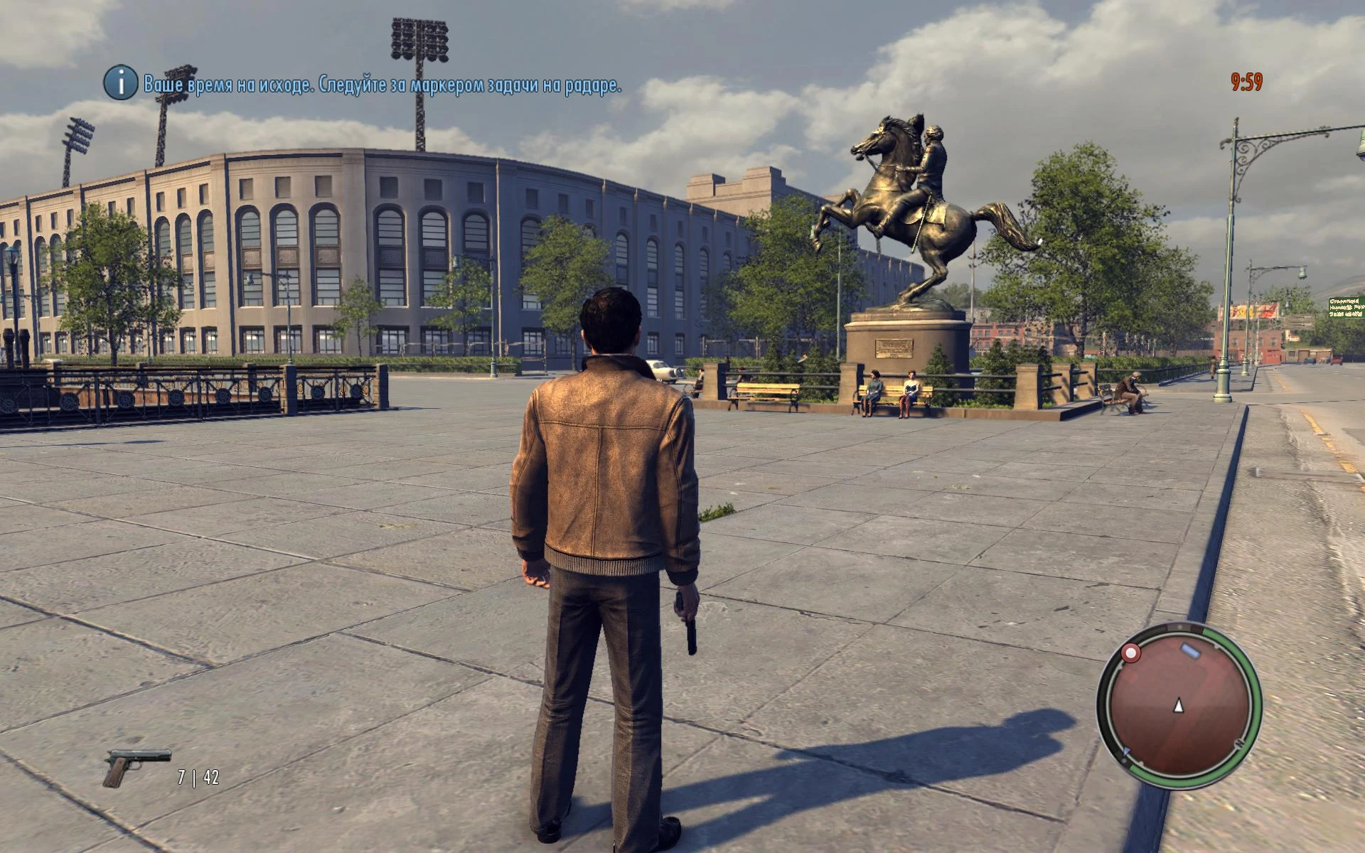 Mafia 2: Совет (Как выехать за красную линию без вылетов) [DEMO]