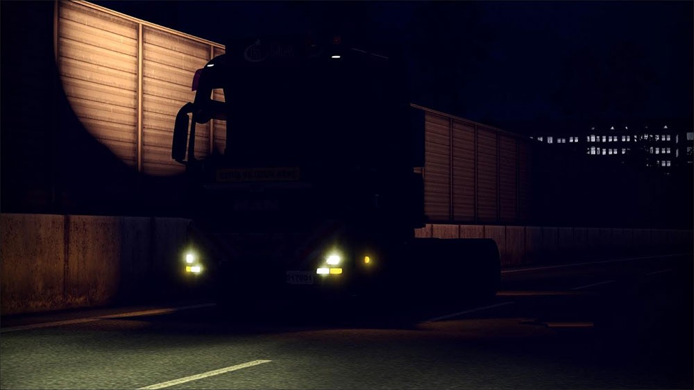 Скачать ETS 2 "Ксенон - Синий и Желтый" - Геймплей