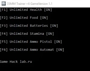 35MM: Трейнер/Trainer (+6) [v1.1 - 3dm] {LIRW / GHL}