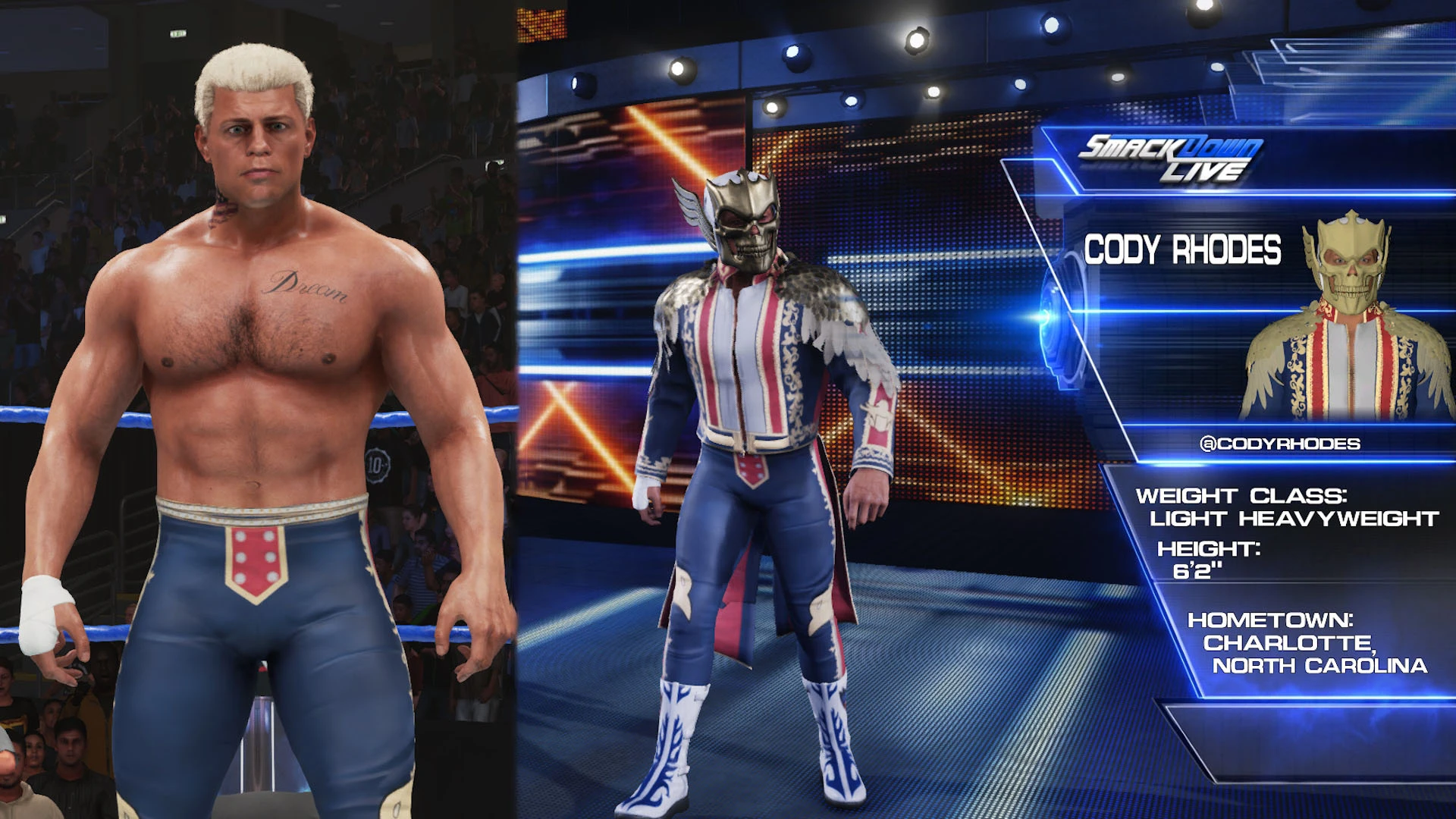 WWE 2K19 "Коди Роудс Рестлмания 41 Наряд из WWE 2K25"