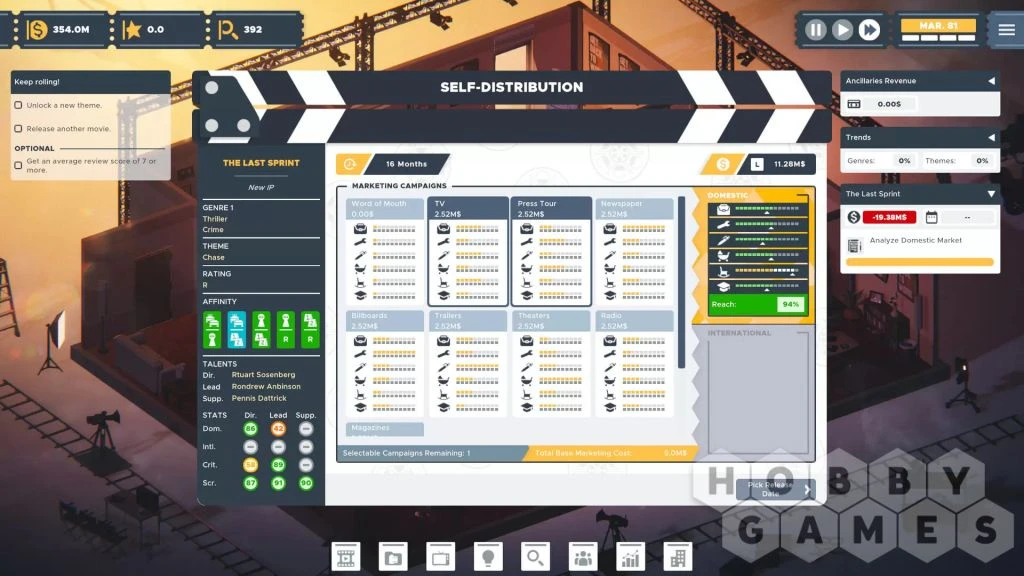The Executive - Movie Industry Tycoon "Таблица для Cheat Engine" [UPD: 13.03.2025] {ColonelRVH}