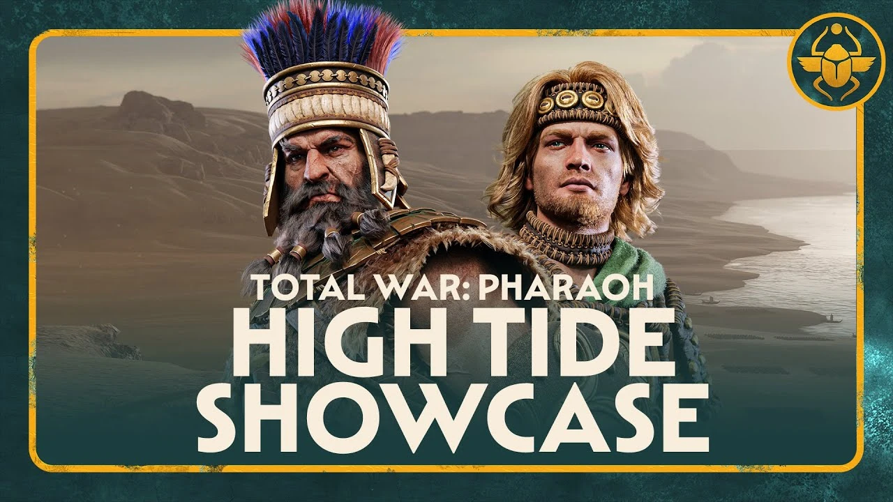 Разработчики Total War: Pharaoh показали 10 минут геймплея бесплатного DLC High Tide и рассказали о его механиках