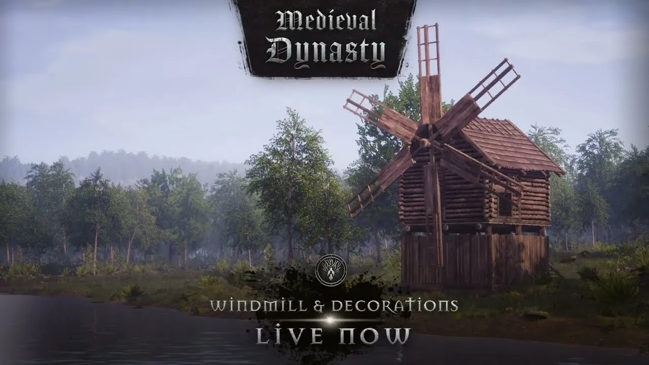 В Medieval Dynasty появились ветряные мельницы