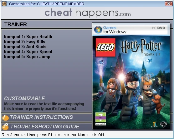 LEGO Harry Potter - Years 1-4: Трейнер (+5) [1.0] {CheatHappens}