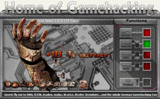 Dead Space 3: Трейнер/Trainer (+12) [1.0] {sILeNt heLLsCrEAm/HoG}
