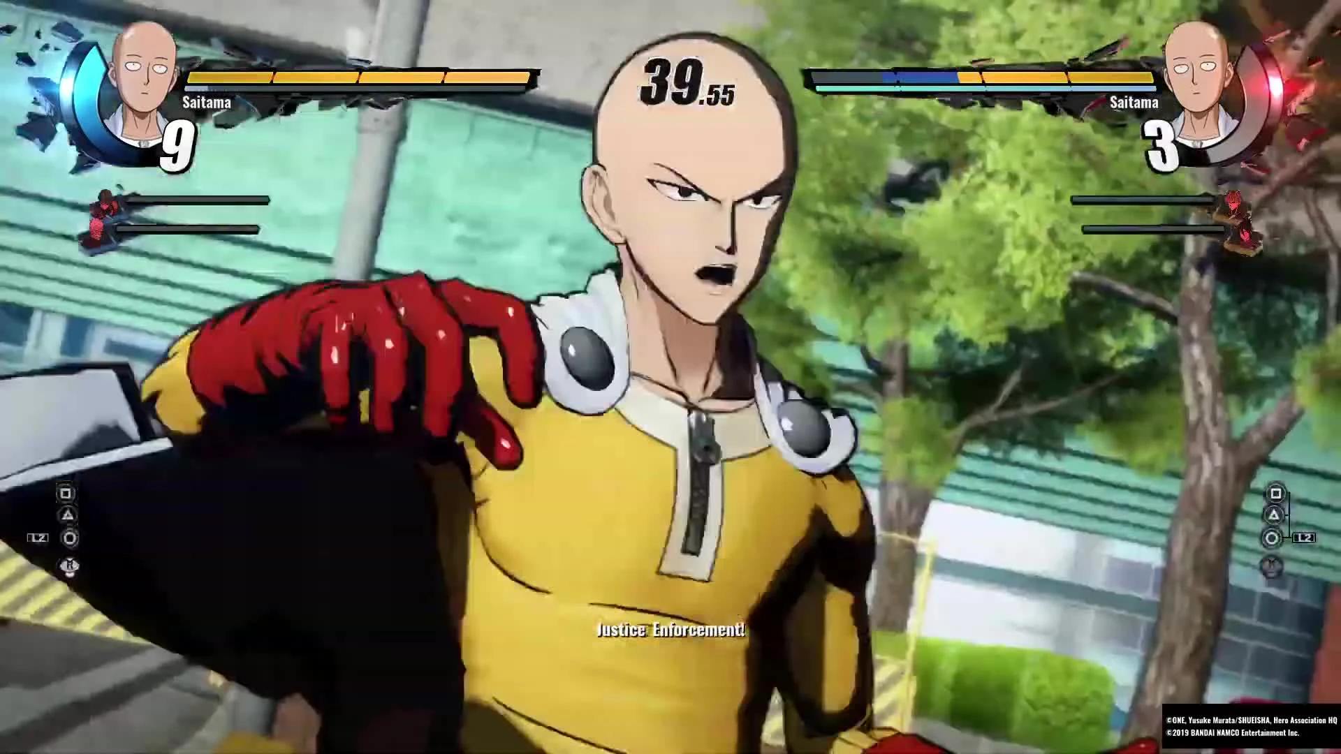 Геймплей One Punch Man: A Hero Nobody Knows, в котором Сайтама сражается... с Сайтамой!