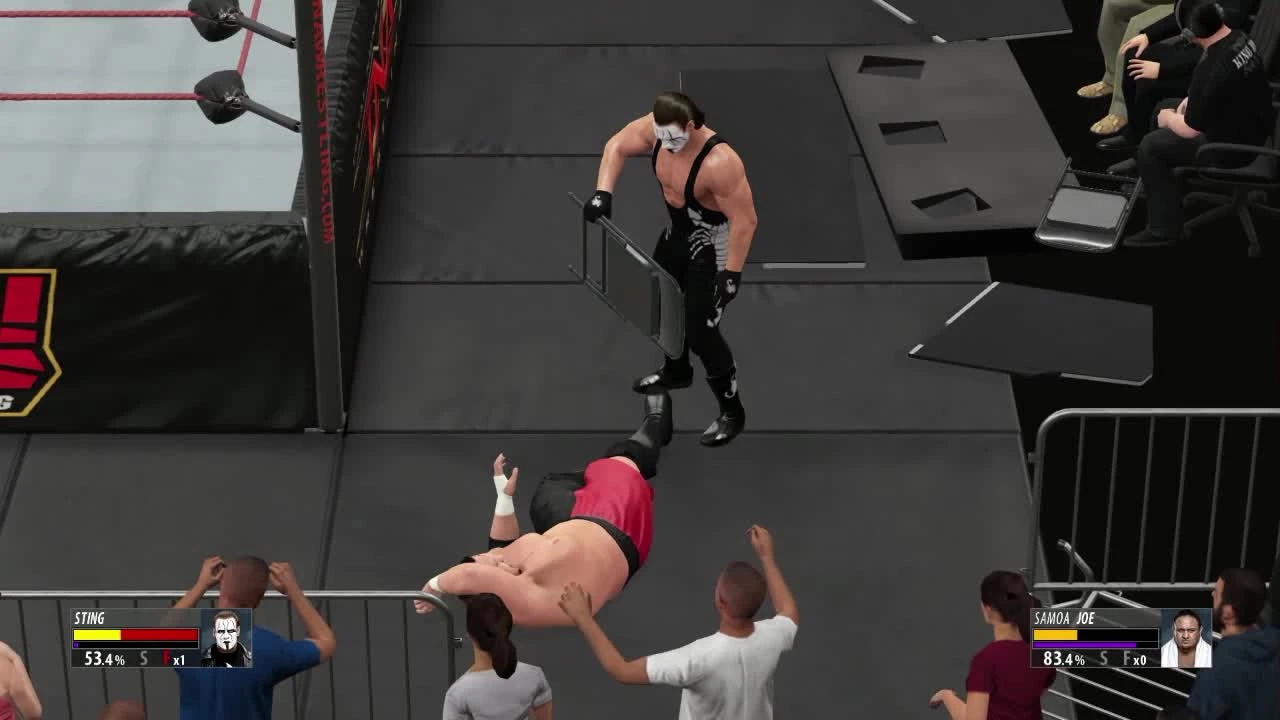 2K16 - TNA World Heavyweight Championship (No Holds Barred Match) - Samoa Joe VS The Icon Sting