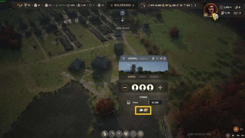 Как исправить неисправную ветряную мельницу в Manor Lords