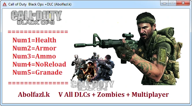 Call of Duty: Black Ops: Трейнер/Trainer (+5) [11.01.17] {Abolfazl.k}