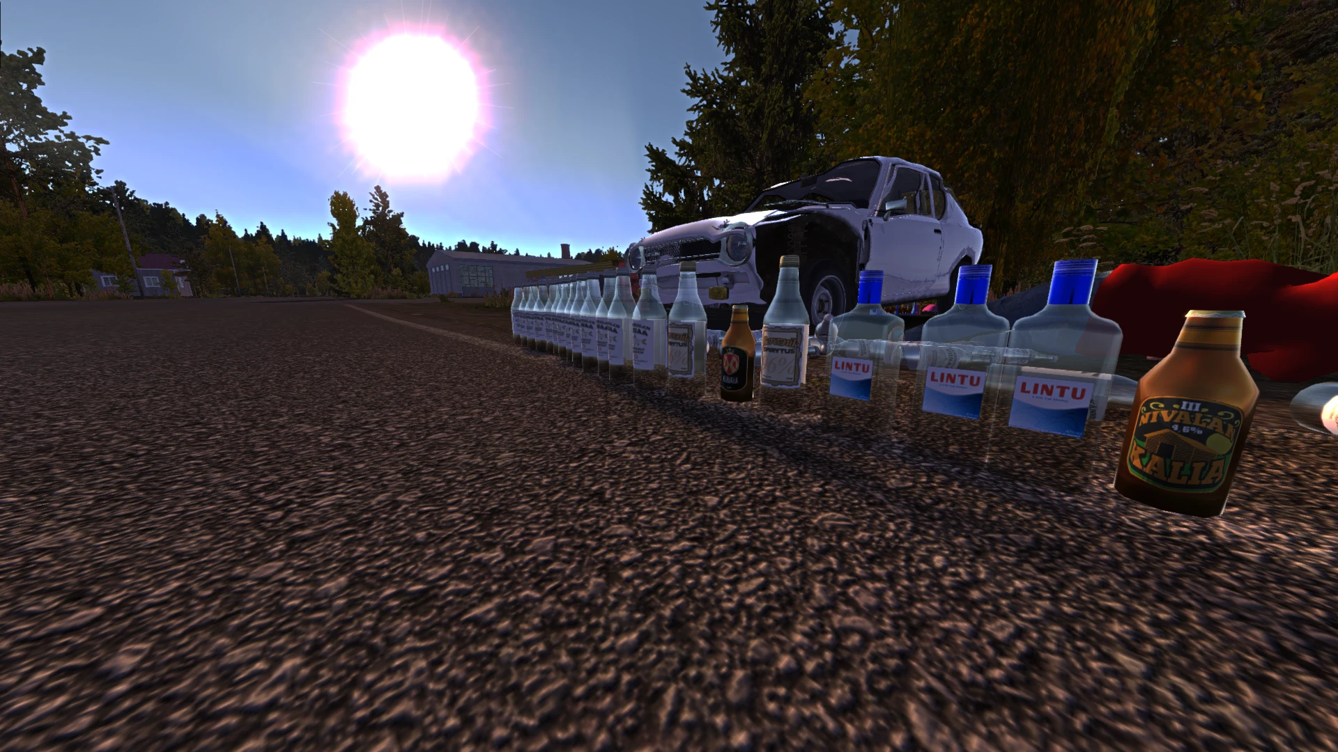 Немного выпить взял, всё таки похмелье!