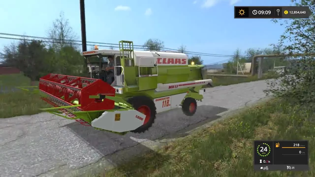 Обзор мода комбайна CLAAS DOMINATOR 118 SL MAXI для игры Farming Simulator 17