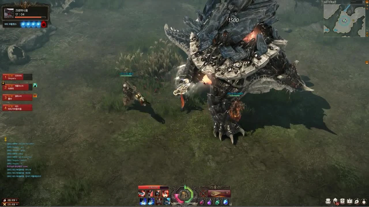 Lost Ark CBT Guardian Raid Chromanium Full Gameplay - Monster Hunter Mode