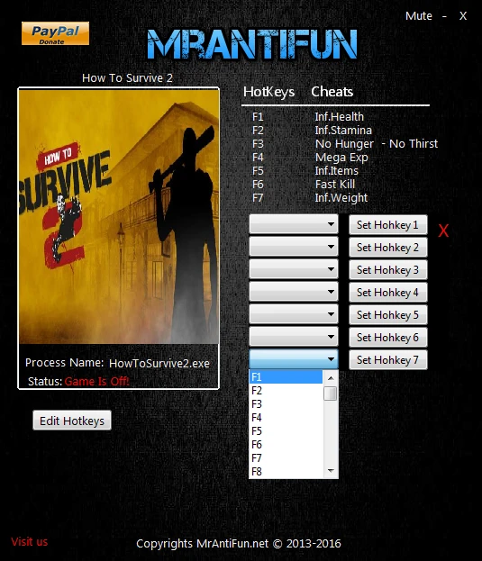 How to Survive 2: Трейнер/Trainer (+8) [14.09.2016] {MrAntiFun}