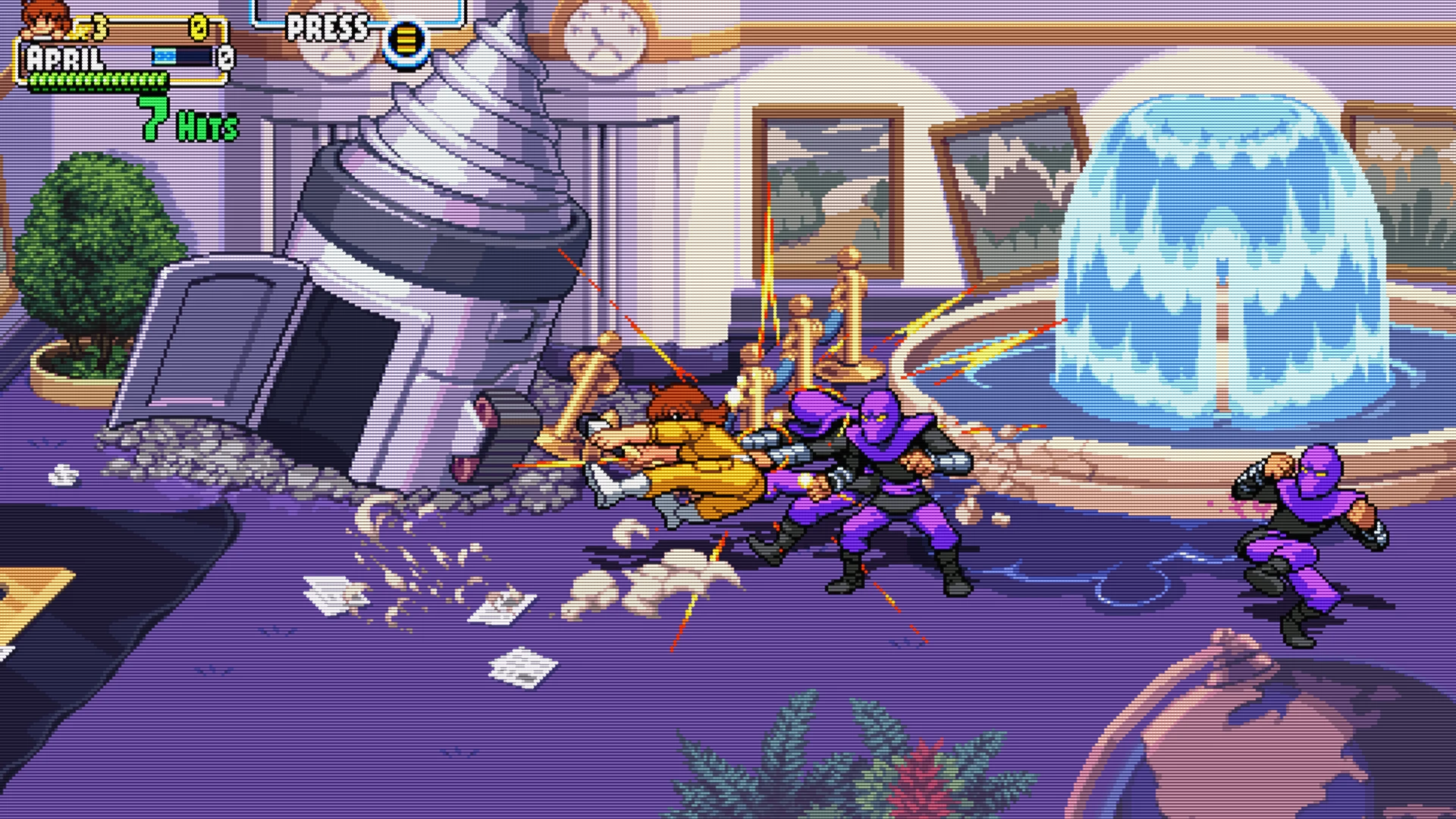 Teenage Mutant Ninja Turtles: Shredder's Revenge "Эйприл атакует попой"