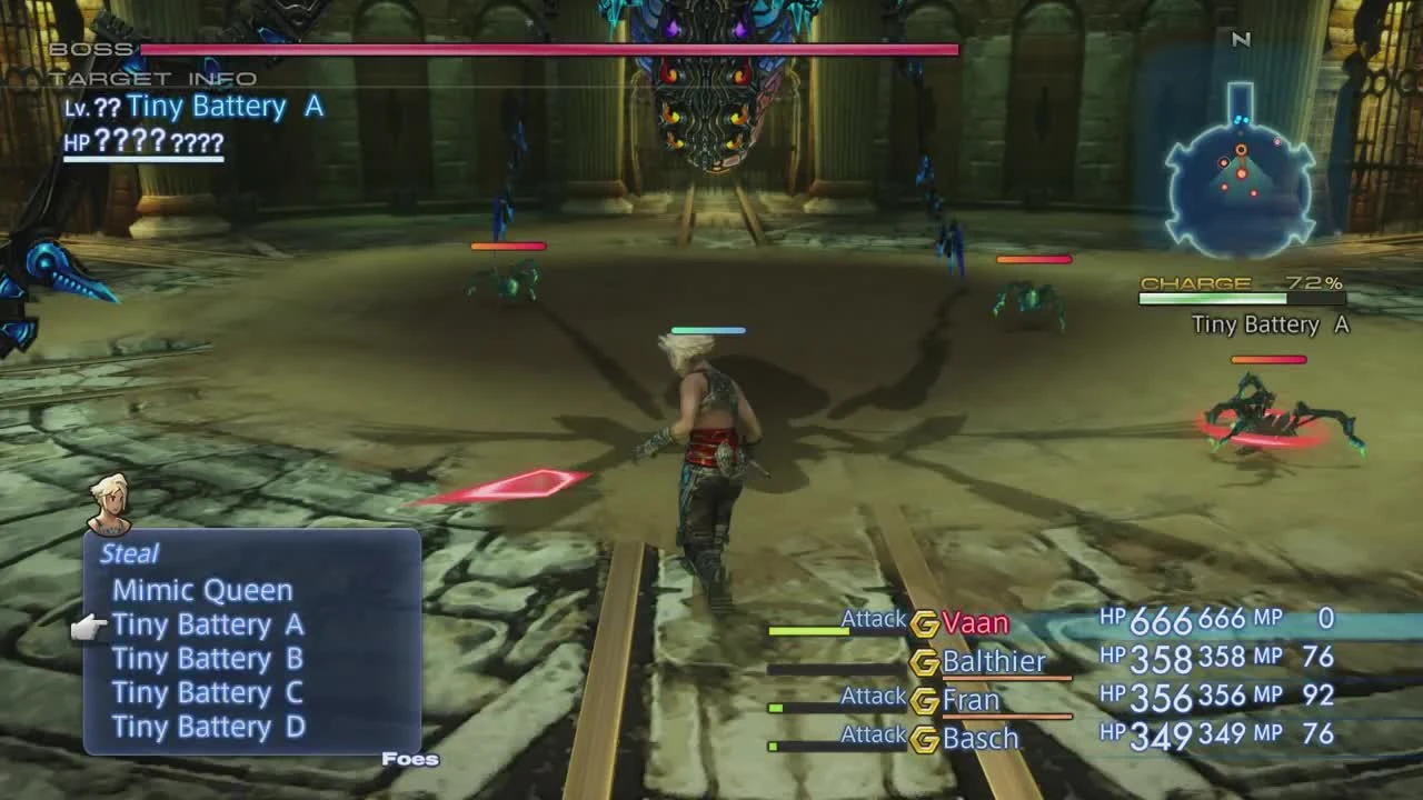 Final Fantasy XII HD Remaster - битва с боссом Mimic Queen