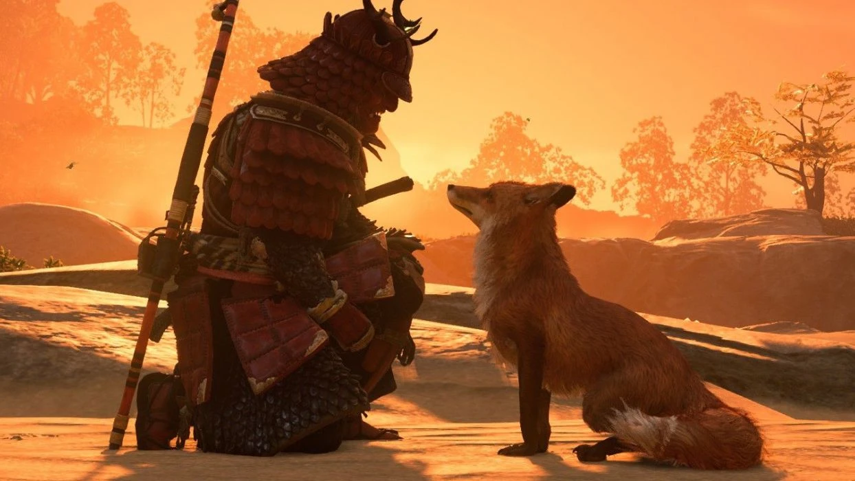 Недавнее обновление для Ghost of Tsushima добавляет уникальные анимации для лис