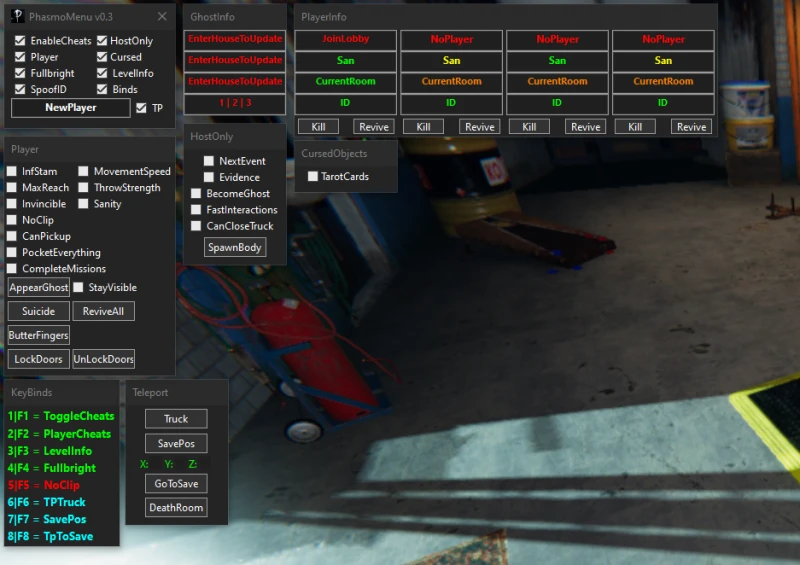 Phasmophobia "Трейнер для Cheat Engine" [UPD: 24.02.2024] {PappyG}