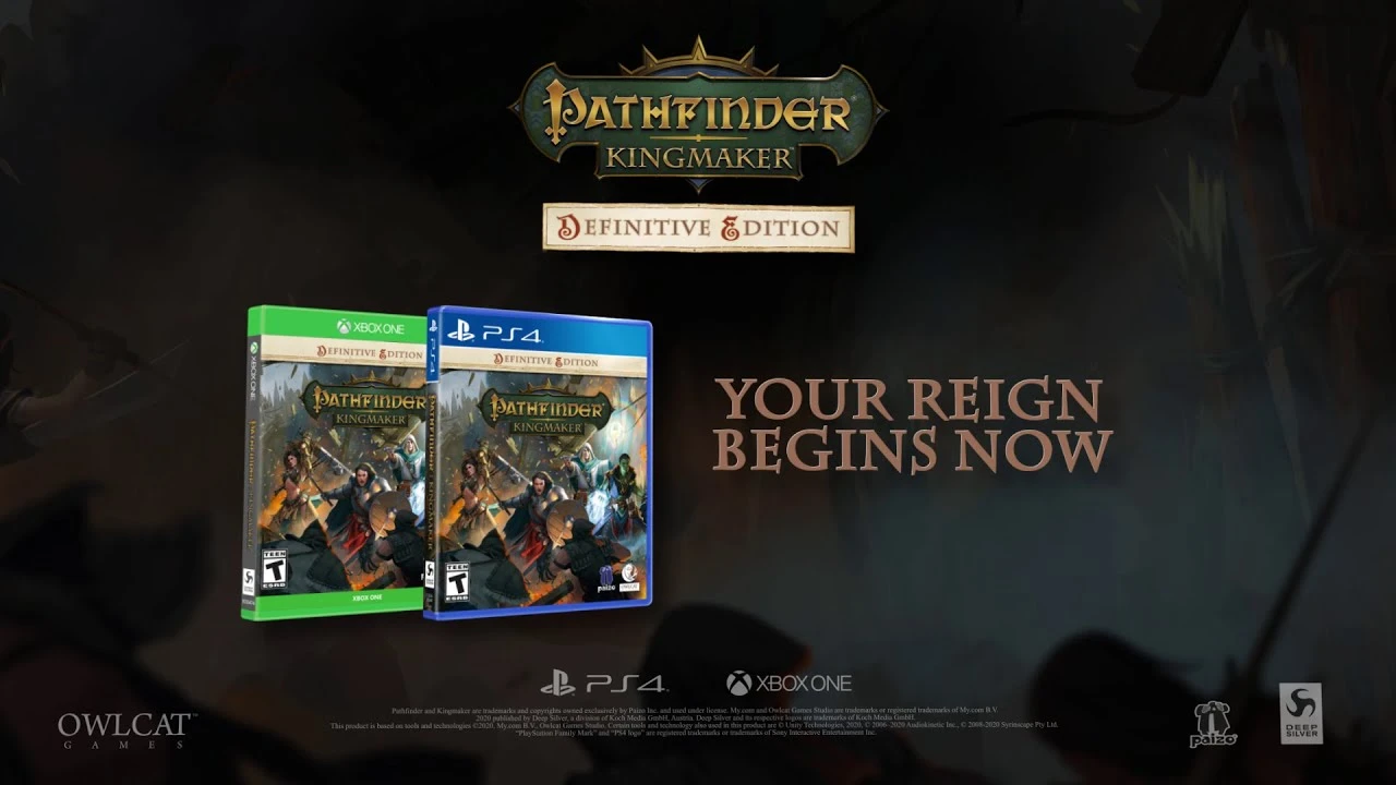 Релизный трейлер Pathfinder: Kingmaker Definitive Edition на консолях