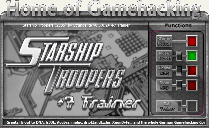 Starship Troopers: Трейнер/Trainer (+7) [0.5.0.24] {HoG/sILeNt heLLsCrEAm}