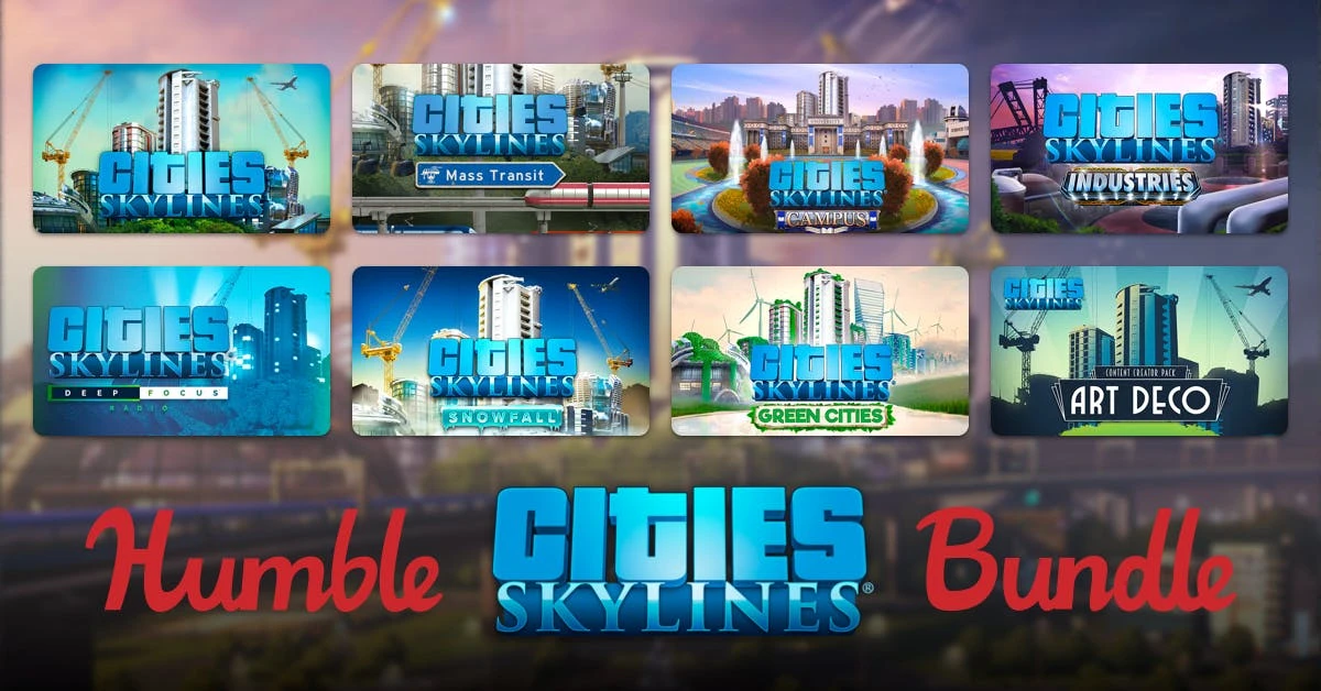 На Humble Bundle продают набор Cities: Skylines с огромным количеством DLC