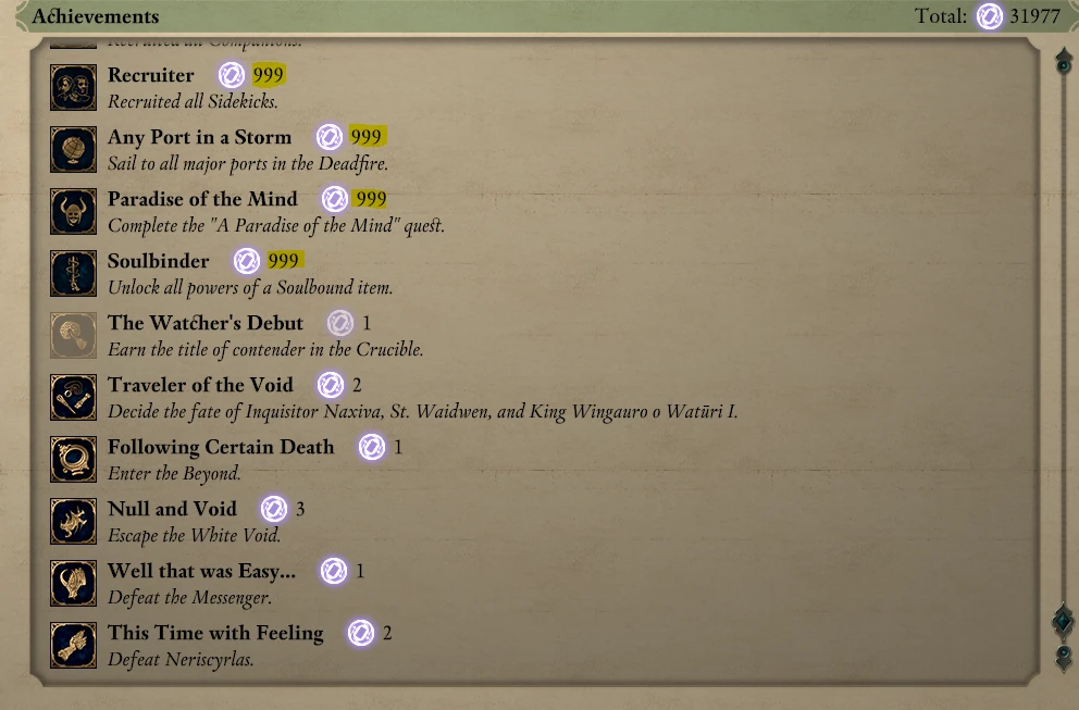 Pillars of Eternity 2: Deadfire "Дает 999 Благословений Бераса" (Give 999 Berath's Blessing)