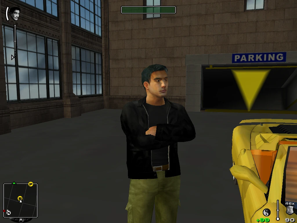 True Crime: Streets of LA "Ник в одежде Клода из GTA 3"